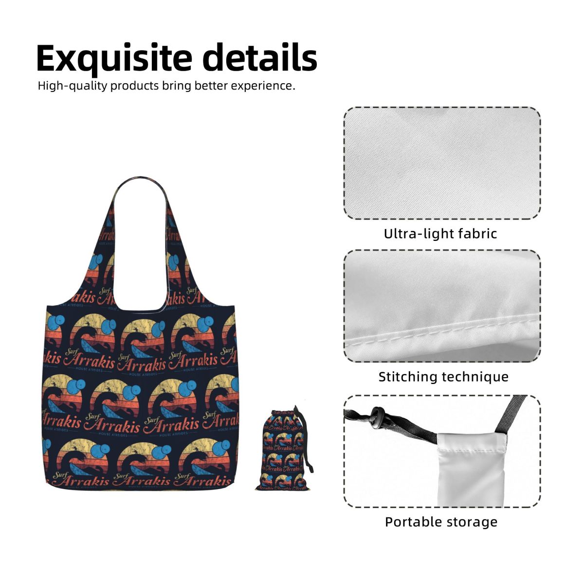 Visit Arrakis Distressed Surf  - Women Bags Dune recension och pris