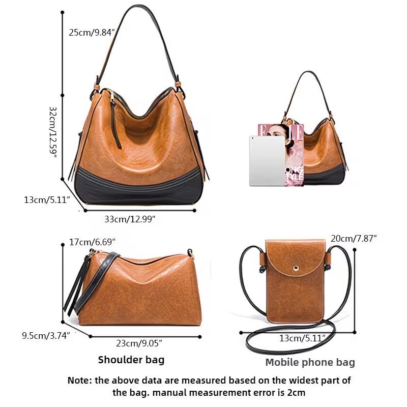 Women's Bag Set - 4-piece Set. - Phone Bag Crossbody recension och pris