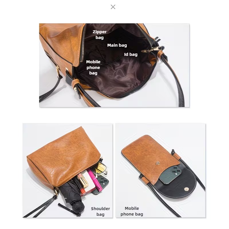 Women's Bag Set - 4-piece Set. - Phone Bag Crossbody recension och pris