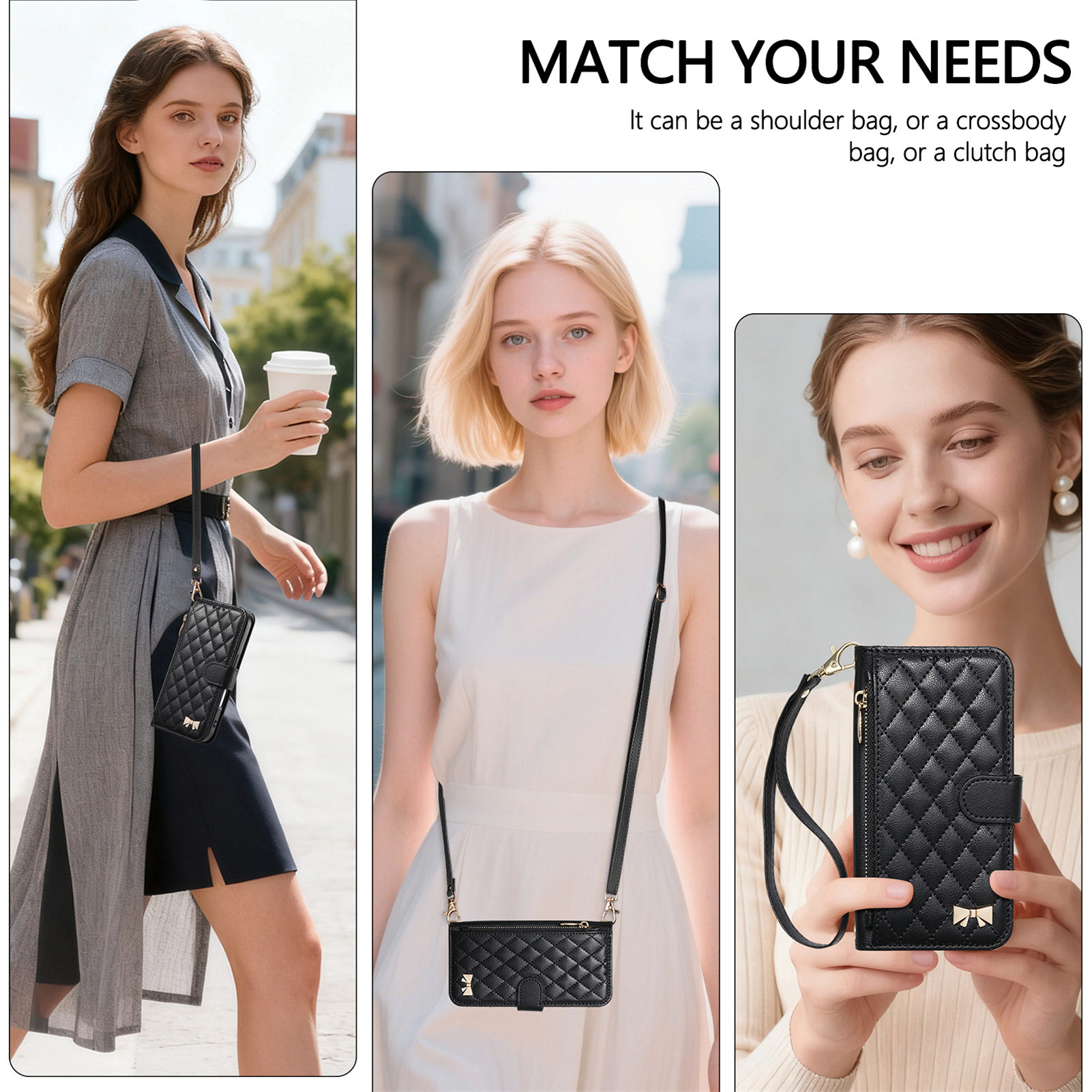 PU Leather Zipper Crossbody Wr - Phone Bag Crossbody recension och pris