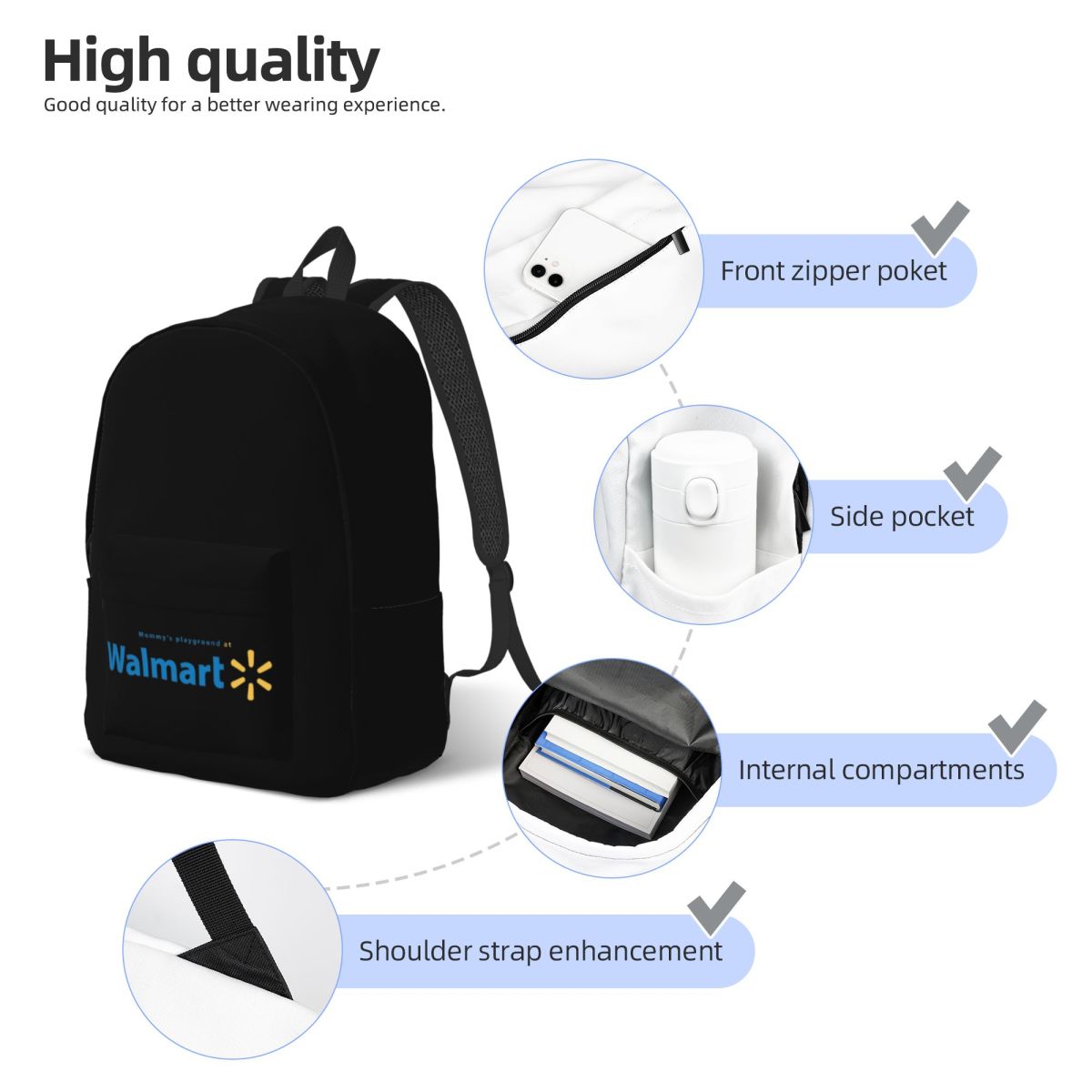Walmart Backpack Daypack Large - Women Bags Walmart recension och pris