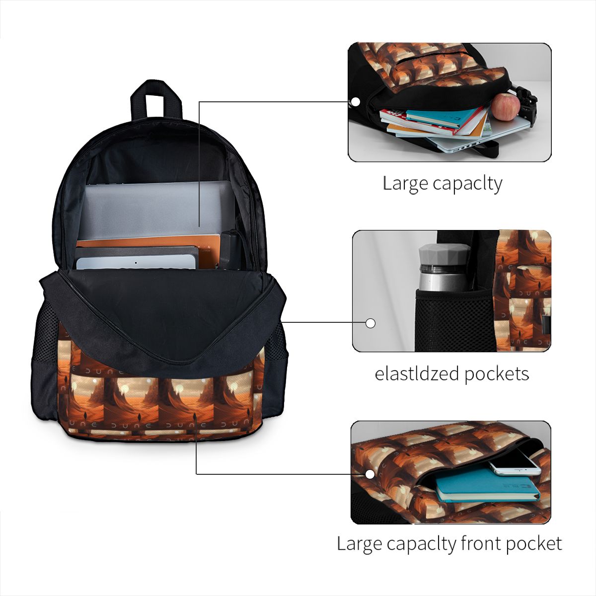 Dune 2020 Fan Art Backpack Boy - Women Bags Dune recension och pris