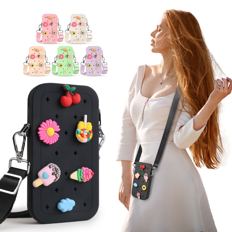 Multifunction Portable Silicon - Phone Bag Crossbody recension och pris