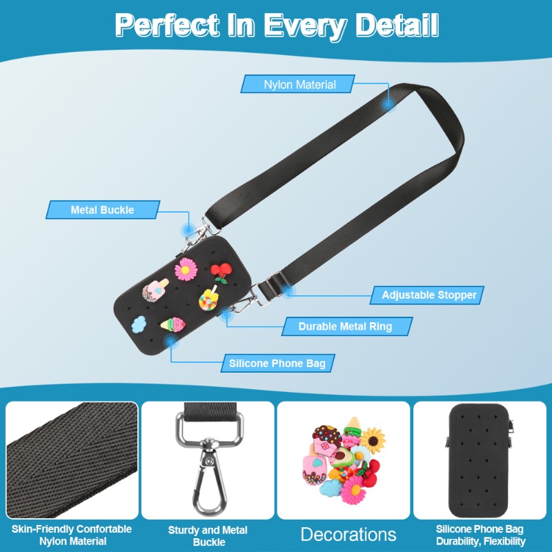 Multifunction Portable Silicon - Phone Bag Crossbody recension och pris