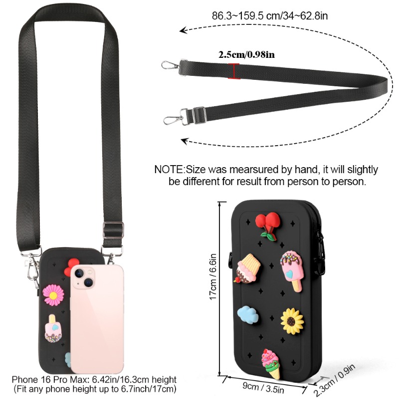 Multifunction Portable Silicon - Phone Bag Crossbody recension och pris