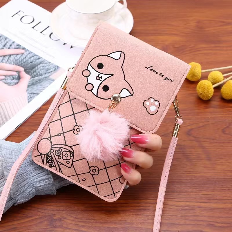 Cute Cartoon Pattern Touch-Scr - Phone Bag Crossbody recension och pris