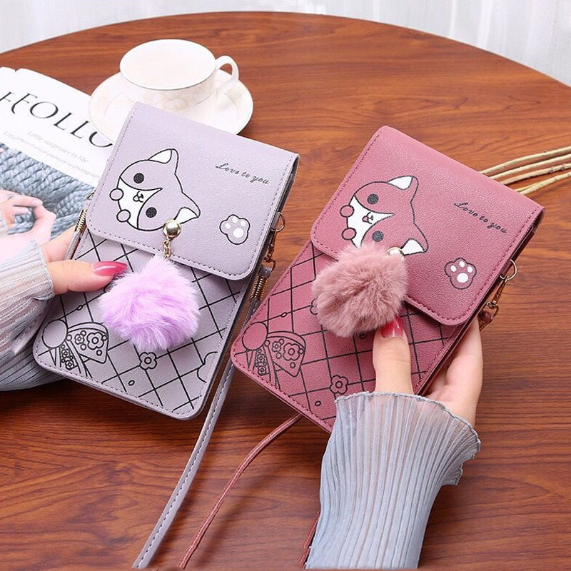 Cute Cartoon Pattern Touch-Scr - Phone Bag Crossbody recension och pris