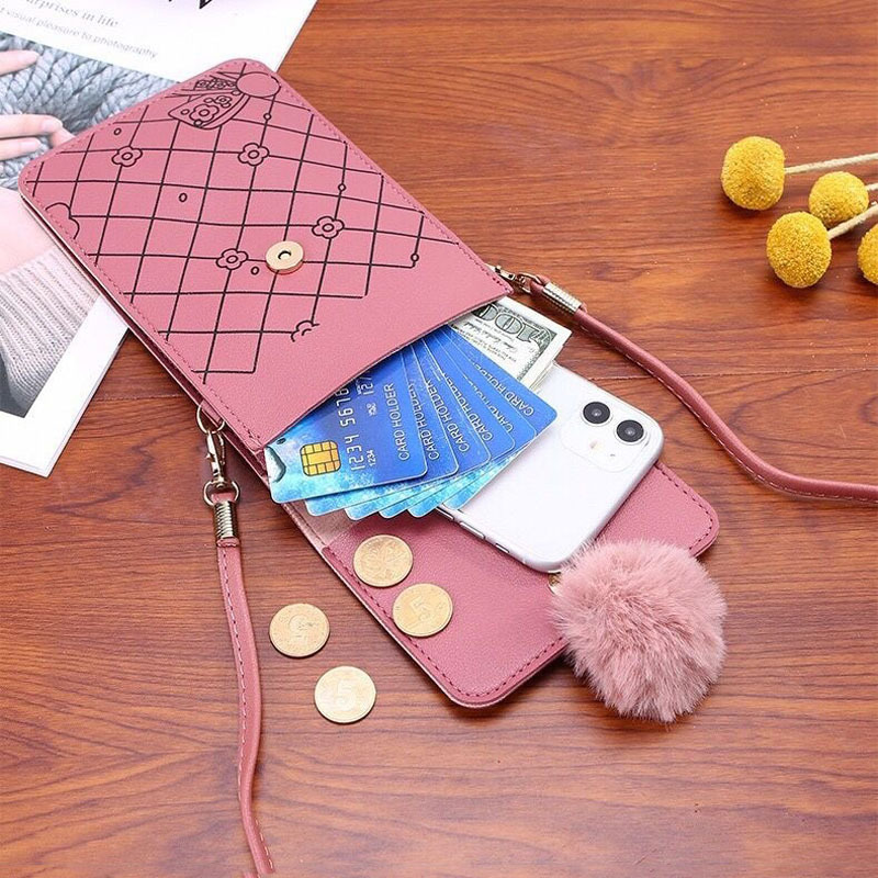 Cute Cartoon Pattern Touch-Scr - Phone Bag Crossbody recension och pris