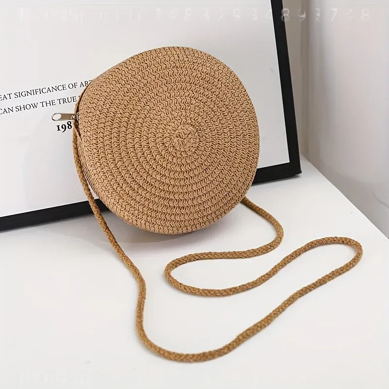 Round Woven Rattan Crossbody B - Women Bags Purses recension och pris
