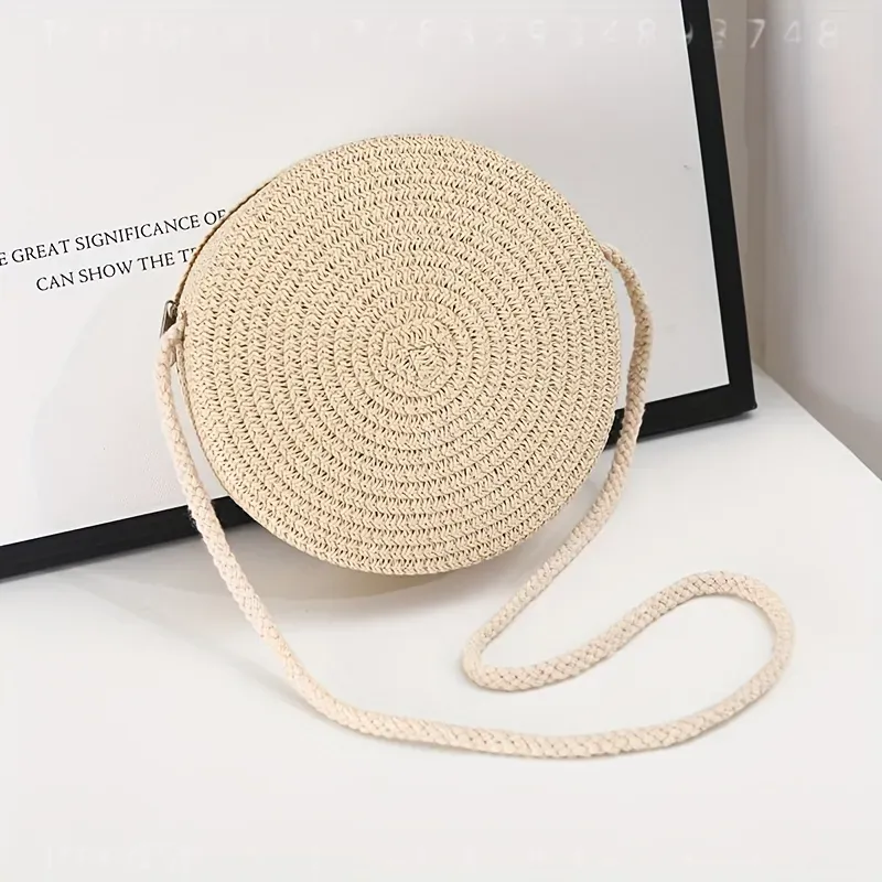 Round Woven Rattan Crossbody B - Women Bags Purses recension och pris