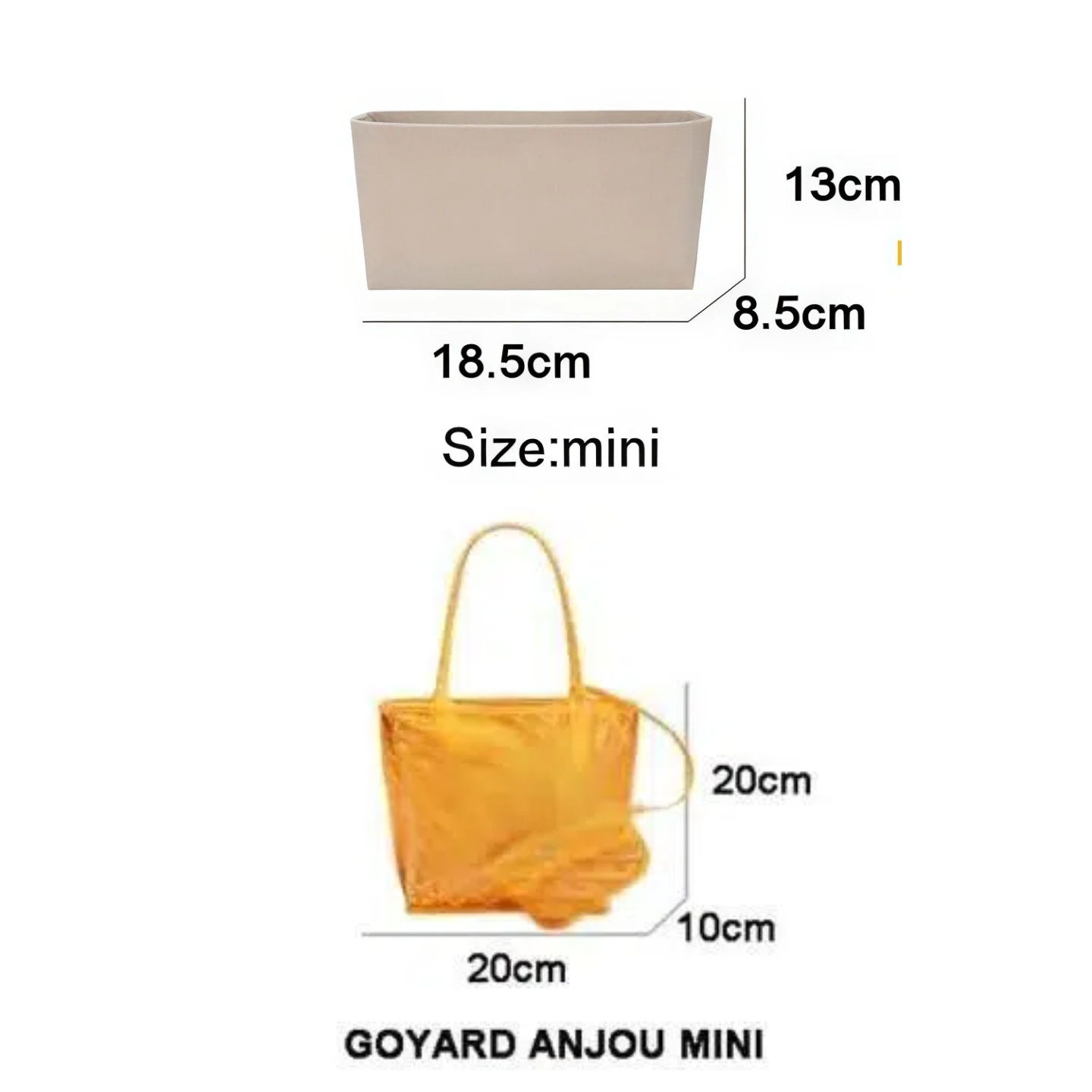 Felt Insert Bag Cosmetic Organ - Women Bags Goyard recension och pris